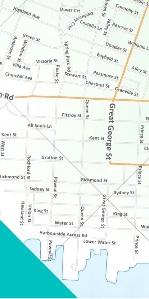 street map of Charlettetown